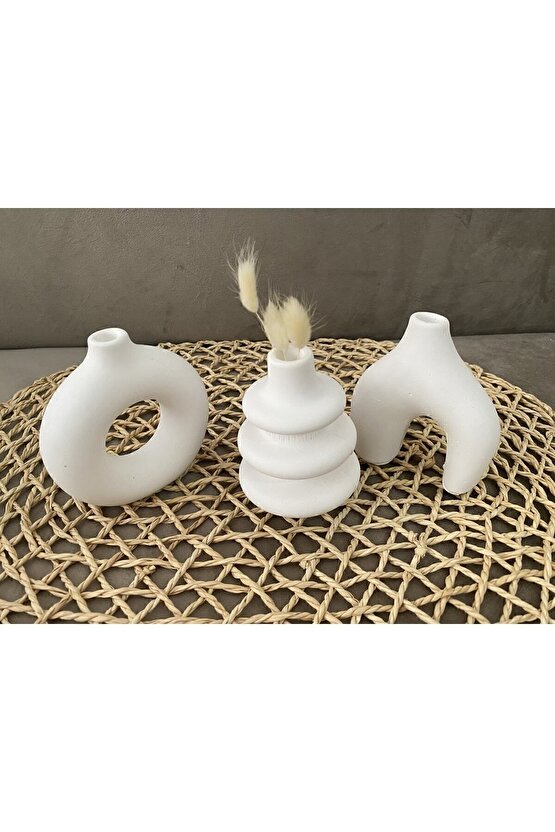Minimal Vazo Üçlü Set Bohem