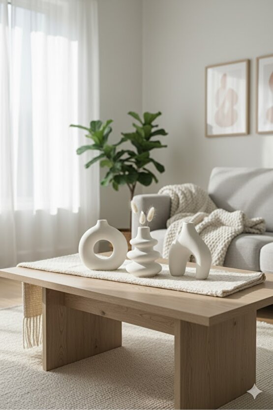 Minimal Vazo Üçlü Set Bohem