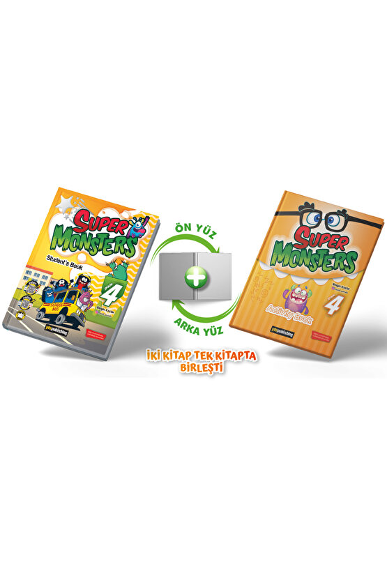 Super Monsters Grade 4 Students Book & Activity Book & Test Book