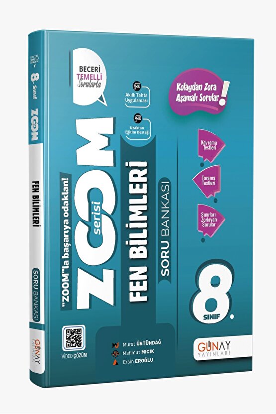 Günay Yayınları 8. Sınıf LGS Fen Bilimleri Yeni Zoom Soru Bankası