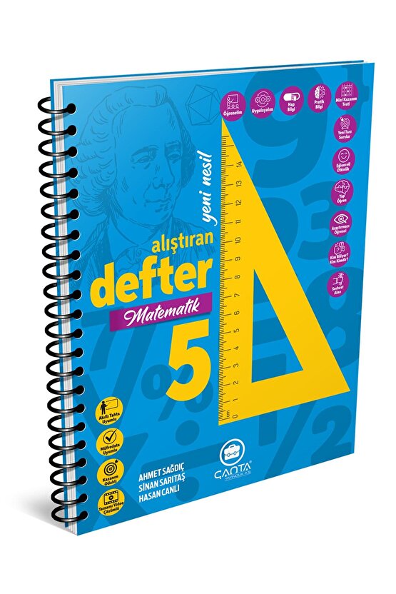 Çanta Yayınları 5 Sınıf Matematik Okula Yardımcı Alıştıran Defter Akıllı