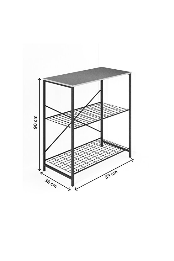 Çok Amaçlı Mutfak Rafı Bangosu Masa Geniş