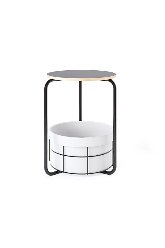 Çantalı Orta Sehpa Yan Zigon Sehpa Füme 1559