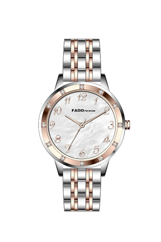 & 0002  Kadın kol Saatı  rose  kaplama Renk