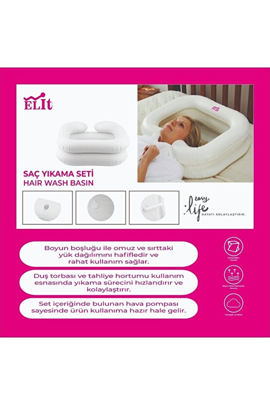 Portatif Saç Yıkama Havuzu Ve Seti