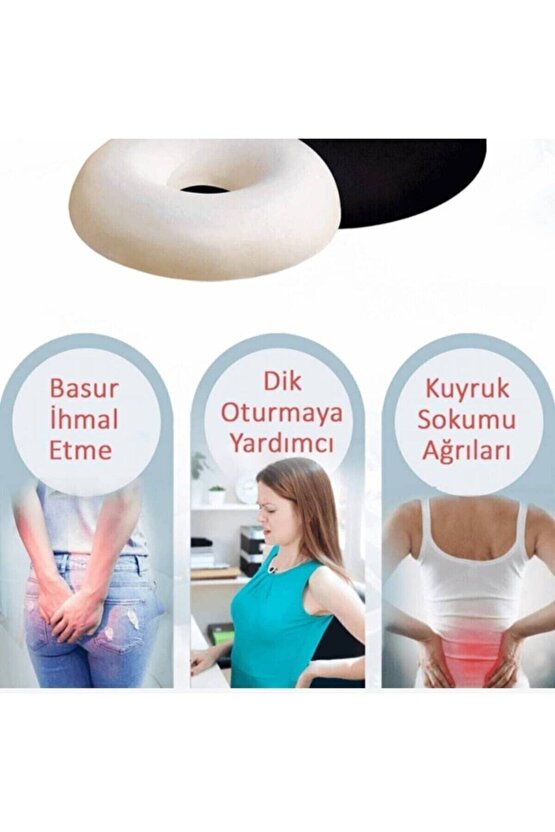 Ortopedik Oturma Simidi. Hemoroid, Basur, Kıl Dönmesi Için Minder Oturma Simidi