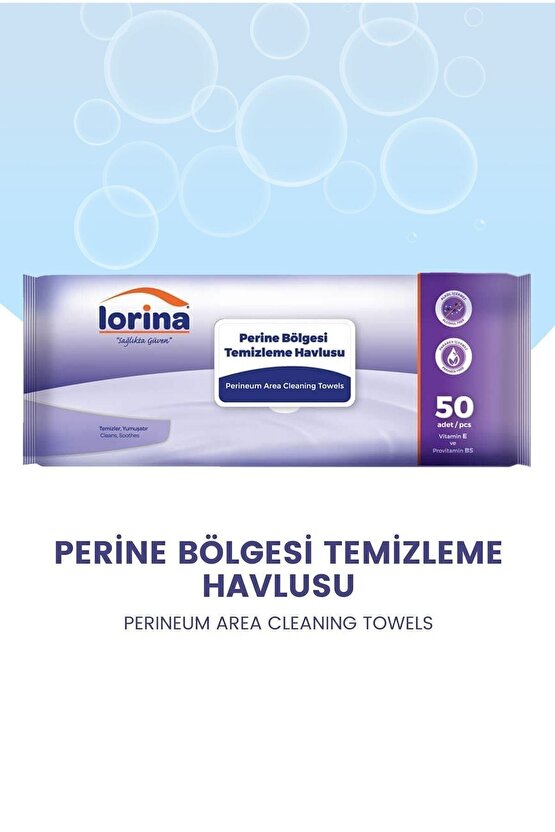 Perine Bölgesi Temizleme Havlusu Extra Geniş 50li