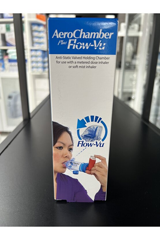 Flow-vu Mavi Ağızlıklı Yetişkin Inhalatör Mavi 5 Yaş