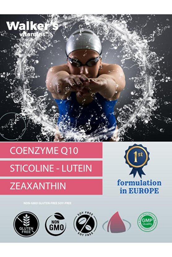 Krill Oil Omega 3 Sitikolin Lutein Q10 içeren Vitamin