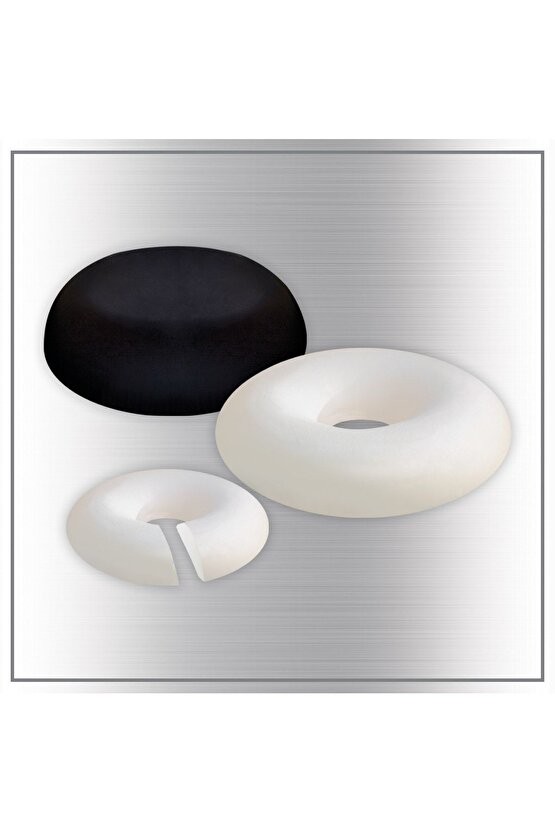 Visco Ortopedik Oturma Simidi 44x428 Cm, Siyah