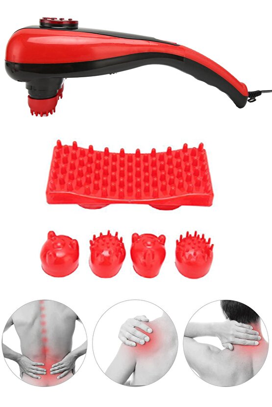 Çift Başlıklı Paletli El Tipi Masaj Aleti Boyun Bel Sırt Bacak Masaj Aleti