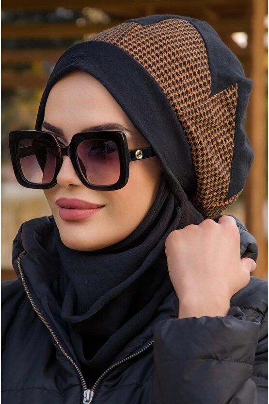 Siyah Hardal Kazayağı Tesettür Bere