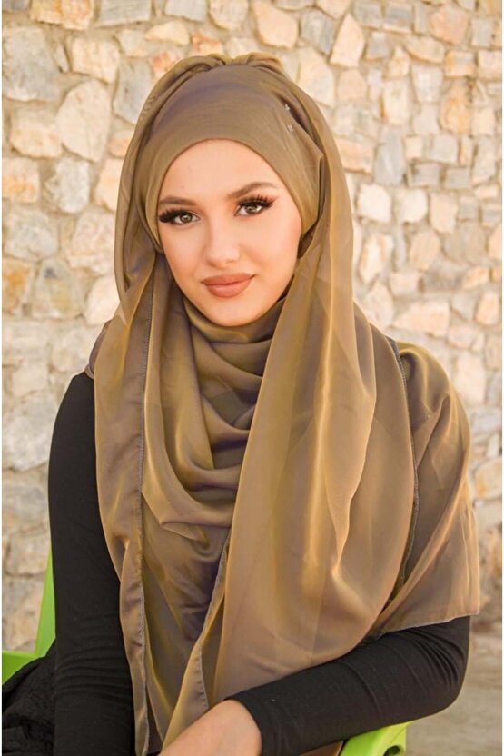 Balköpüğü Janjan Şifon Abiye Şal