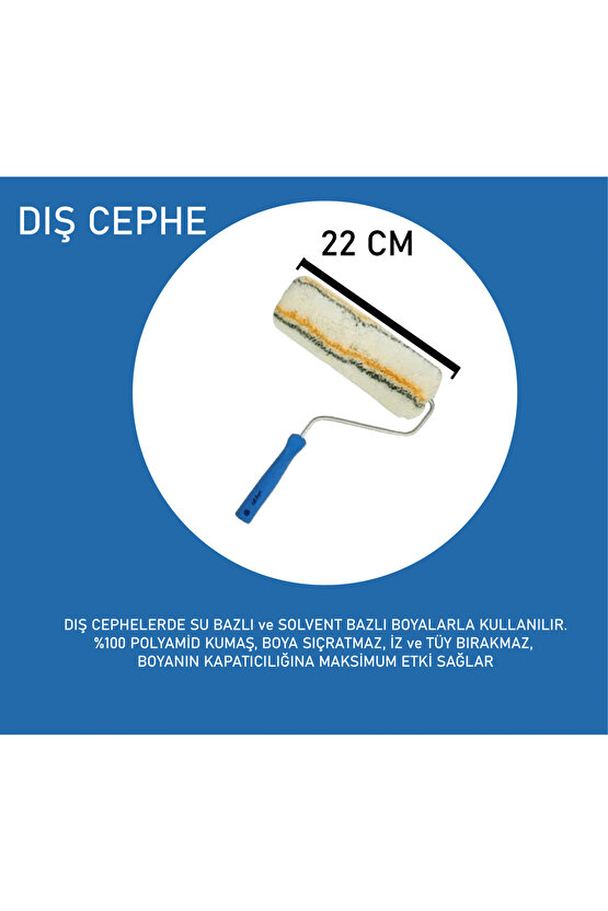 FİLLİ BOYA DIŞ CEPHE RULO 25 CM SU VE SOLVENT BAZLI