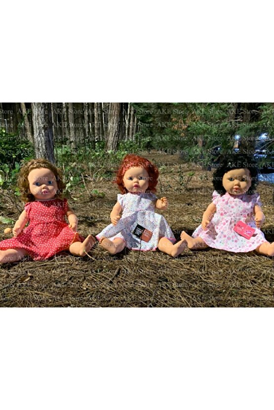 Türkçe Konuşan Siyah Saçlı Kız Et Bebek 60 Cm