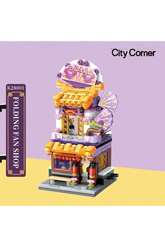 Mikro Blok Yelpaze Dükkanı 294 Parça - Lego Setleri - Keeppley Mini Lego - Dükkan Lego - Keeppley Le