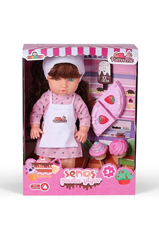 Senoş Pasta Yiyor - Türkçe Konuşan Senoş Et Bebek - Konuşan Bebek - Senoş Bebek - Pasta Et Bebek - K