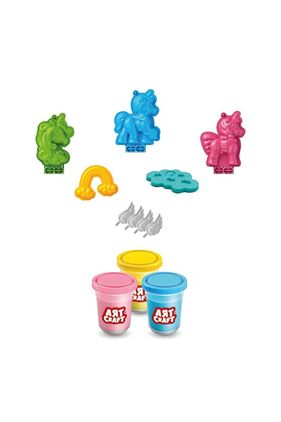 Unicorn Oyun Hamur Seti 168 Gr. - Oyun Hamuru Seti - Hamur Setleri - Hamur Kalıpları - Boynuzlu At