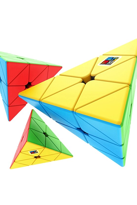 Orijinal MoYu Meilong Piramit Manyetik Küp - Moyu Speed Cube - Moyu Piramit Zeka Küpü - Zeka Küpü -