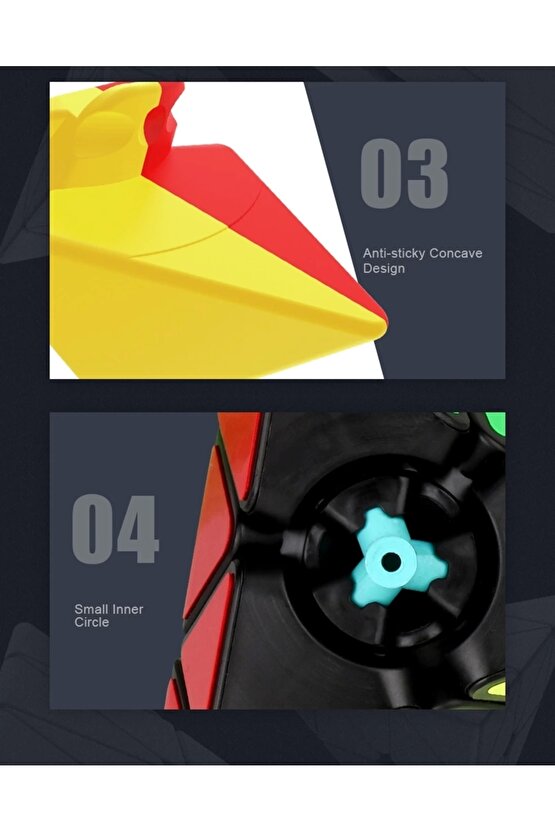 Orijinal MoYu Meilong Piramit Manyetik Küp - Moyu Speed Cube - Moyu Piramit Zeka Küpü - Zeka Küpü -