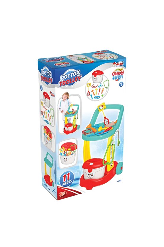 Candy & Ken Doktor Servis Arabası - Doktor Setleri - Doktor Oyuncak Seti