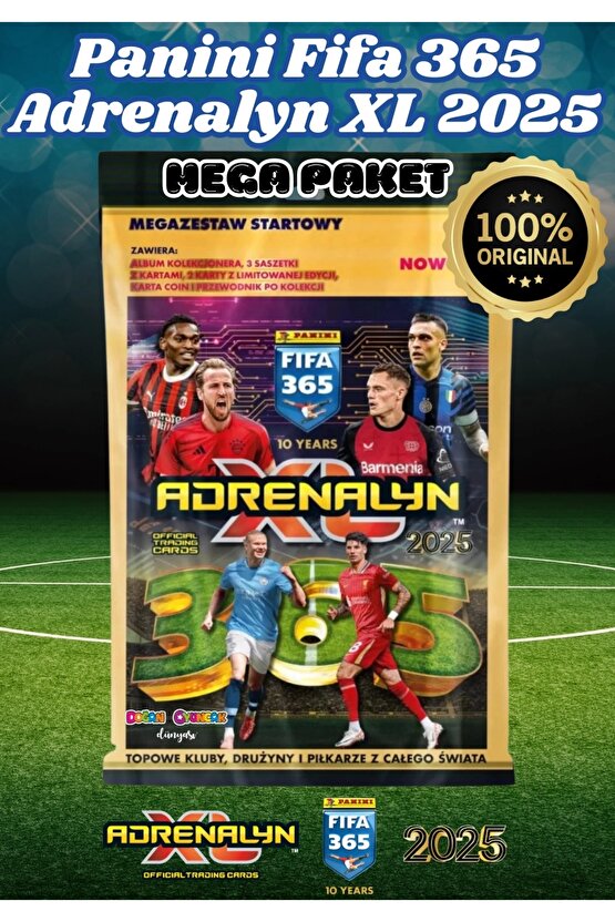 Panini FIFA 365 Adrenalyn XL 2025 Mega Başlangıç Paketi - Futbolcu Kartları - Trading Oyuncu Kartı