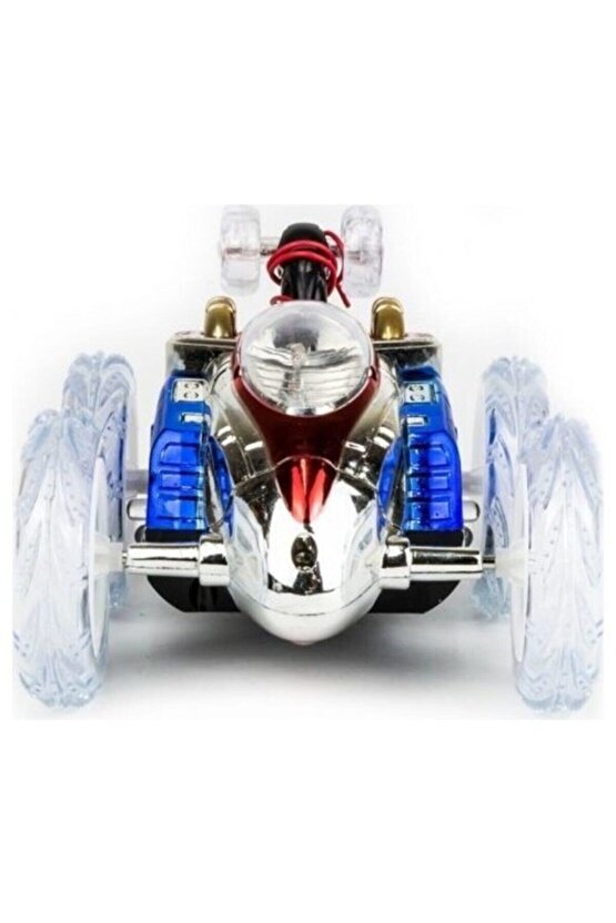 Uzaktan Kumandalı Takla Atan Işıklı Akrobat Oyuncak Araba Yeşil Renk Dasher Mg