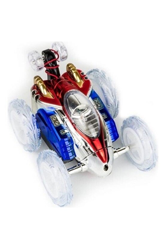 Uzaktan Kumandalı Takla Atan Işıklı Akrobat Oyuncak Araba Yeşil Renk Dasher Mg