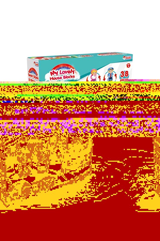 Tek Katlı Ev Blok Ev Yapma Yapı Oyuncak Oyuncaklar Bir Çok Aksesuarı İle Birlikte 37 Parça