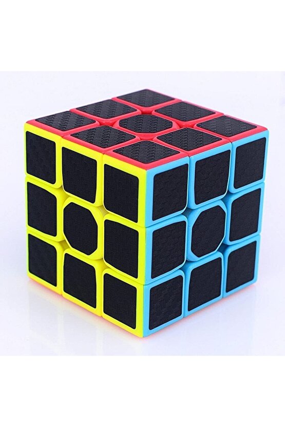 Orijinal Qiyi 3 X 3 Fiber Karbon Küp - Qiyi Fiber Karbon Zeka Küpü - Lisanslı 3 X 3 Zeka Küpü