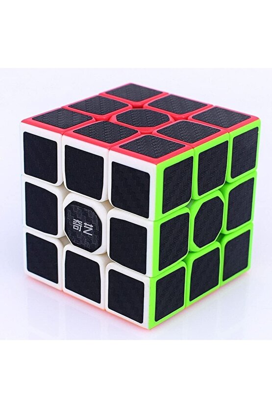 Orijinal Qiyi 3 X 3 Fiber Karbon Küp - Qiyi Fiber Karbon Zeka Küpü - Lisanslı 3 X 3 Zeka Küpü