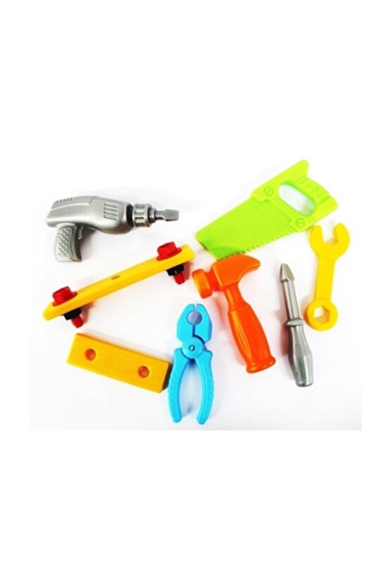 Çantalı Oyuncak Tamir Seti Kilitli Power 12 Parça