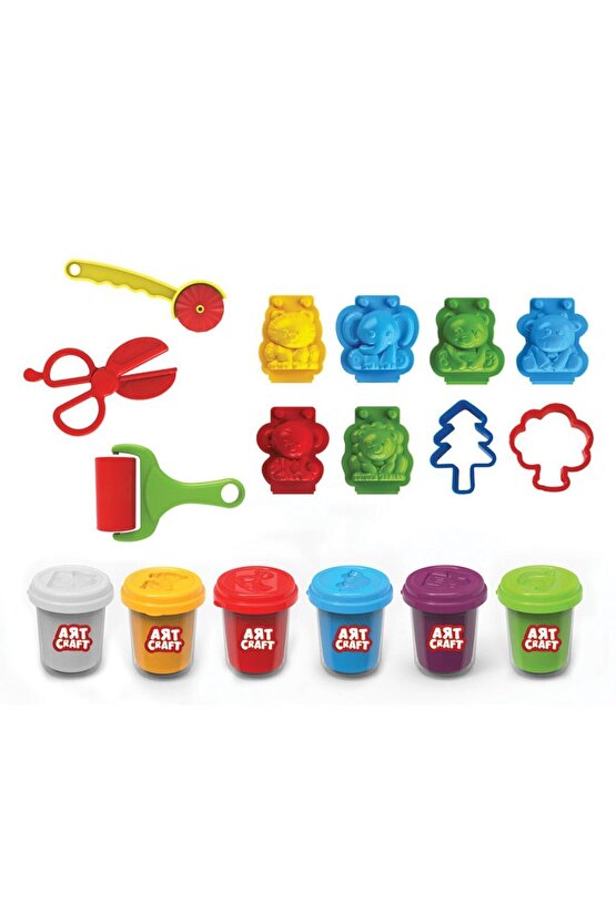 3 Boyutlu Hayvan Hamur Seti - Oyun Hamuru Seti - Hamur Setleri - Hamur Kalıpları