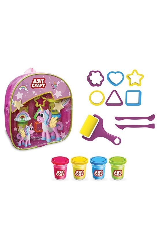 Sırt Çantalı Hamur Seti - Oyun Hamuru Seti - Hamur Setleri - Hamur Kalıpları