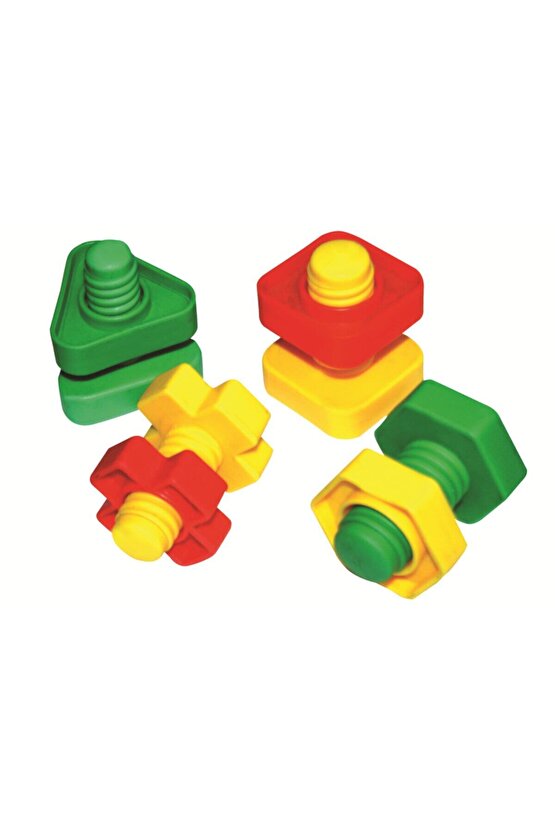 King Kids Vidalı Eğitici Şekiller 64 Parça