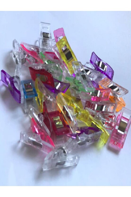 SingerBeko  Kumaş Kağıt Gibi Tüm Malzemeleri Sıkıştırmak Için Kaliteli Içi Çelik Olan 50 Adet Mandal