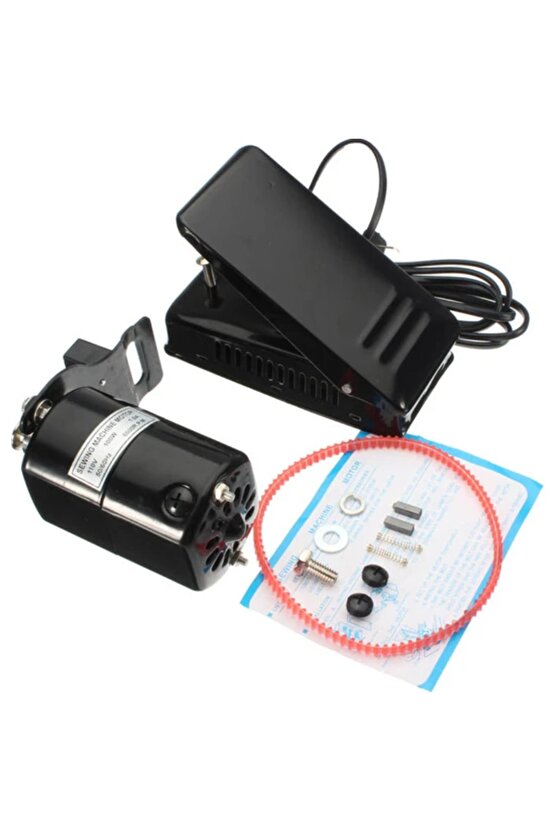 Ev Tipi Aile Dikiş Makine Motoru Ve Sac Pedalı 120 Watt(% 100 Bakır Sargı)