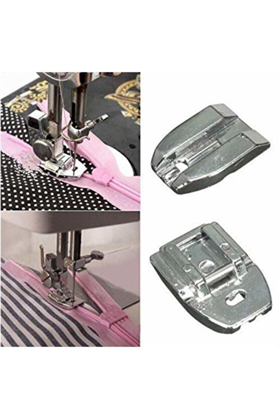 Zetina Janome Metal Gizli Fermuar Ayak Dikiş Makineleri Için