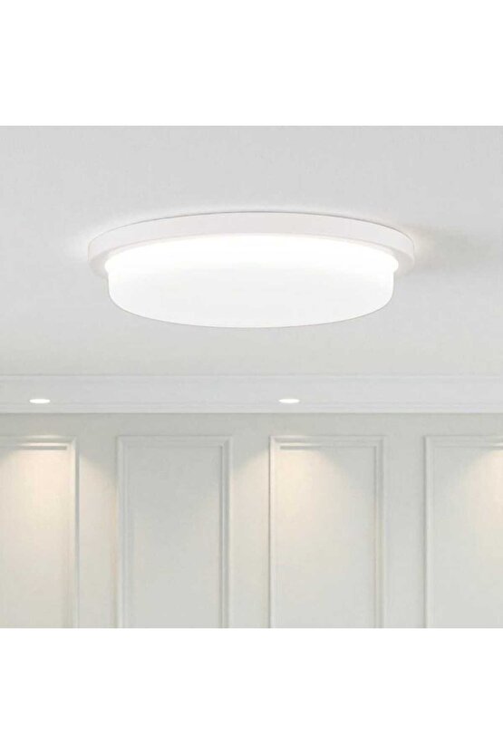 36 Watt 4000 Kelvin Led İç ve Dış Mekan 3200 Lümen Plastik Tavan ve Duvar Armatürü, Led Tavan Aplik