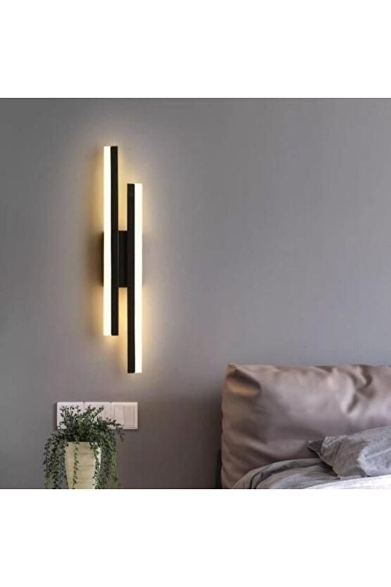 Elektrikle Çalışır, 12 Watt , 3000 Kelvin Gün Işığı Led Aplik, İç Merkan Led Duvar Armatürü -220V