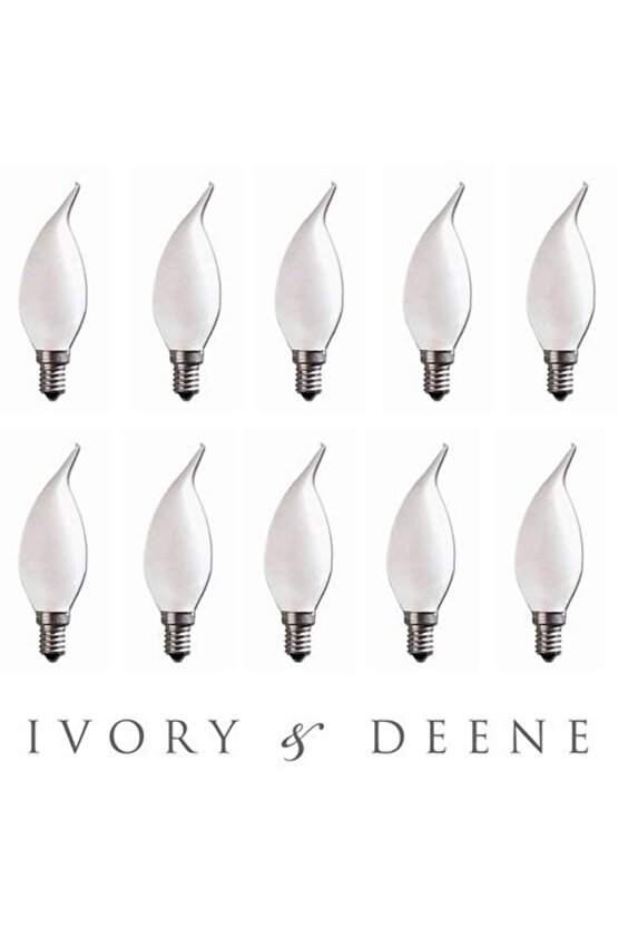 10 Adet Çok Kaliteli E14 Duy 5 Watt, 4200 Kelvin Beyaz Işık Led Ampul, Avize Şamdan Ampulü Mum Ampul