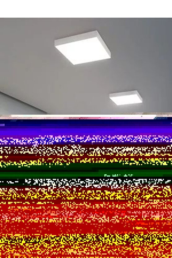 Kare Metal Beyaz Kasa, Beyaz Işık Ultra Kaliteli Sıva Üstü Led Tavan Armatürü, Sıva Üstü Led Panel