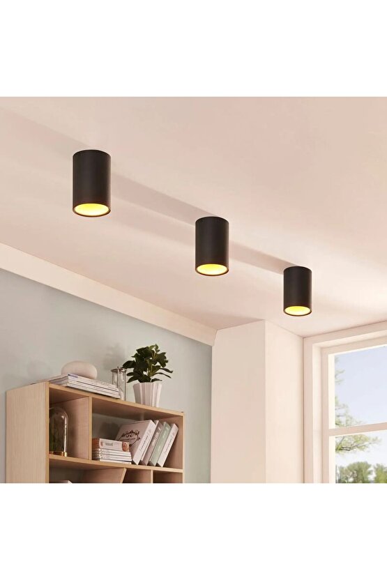 7 Watt Gu10 Günışığı Ledli, 10 Cm, Alüminyum Kasa Sıva Üstü Dekoratif Tavan Armatürü, Led Aplik