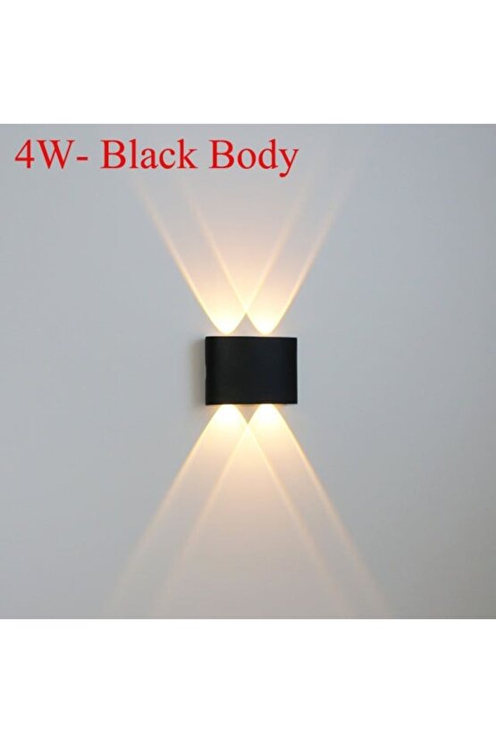 4 Watt GÜN IŞIĞI Işık Ledli Işık Süzmeli Dekoratif İç ve Dış Mekan Led Aplik, Modern ve Şık Armatür