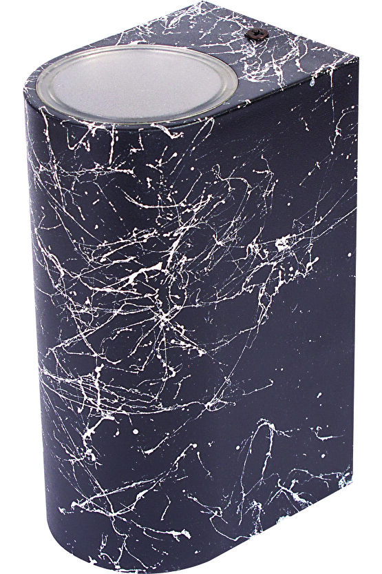 Mermer Desen Beyaz Işık Dekoratif Çift Yönlü Iç Dış Mekan Aplik