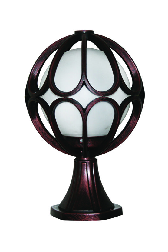 Set Üstü Papatya Bahçe Ve Dış Mekan Aydınlatma Armatürü Bakır Rengi