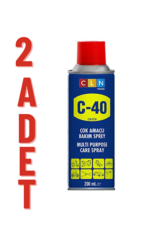 C-40 200 Ml Çok Amaçlı Bakım Spreyi X 2 ADET