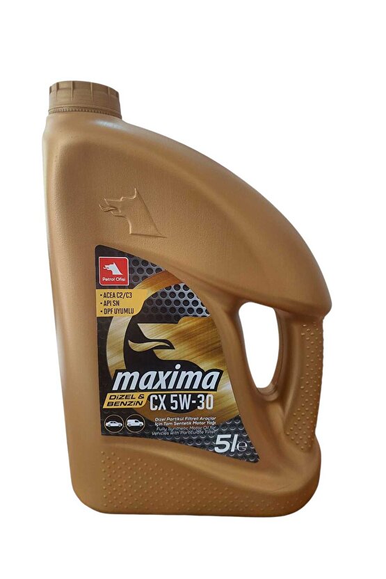 CX 5W-30 Dizel Partikül Filtreli Araçlar İçin Tam Sentetik Motor Yağı 5 Lt