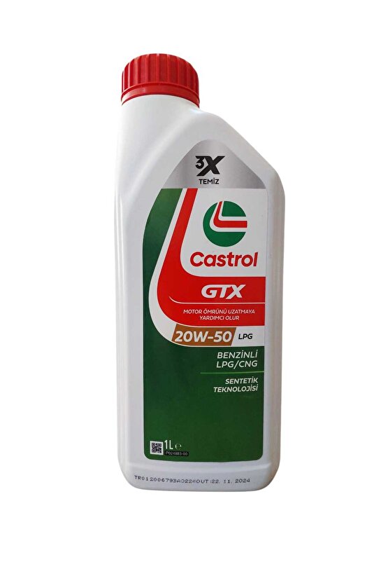 GTX 20W-50 LPG MOTOR YAĞI 1 Lt