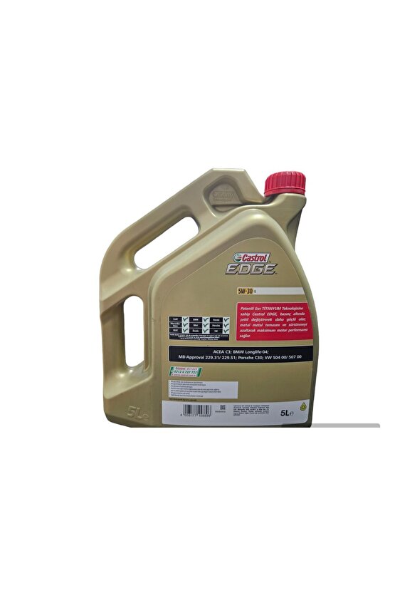 Edge 5w-30 Ll Titanyum 5litre (2023 YENİ KUTU)